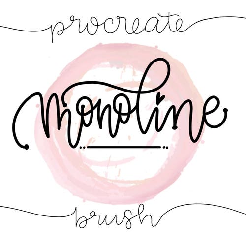 Procreate Brush Mono Pen Monoline Brush for Ipad Lettering and - Etsy