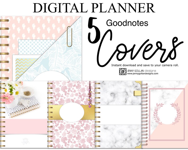 Digital Planner Covers for Goodnotes Eclectic Collection Etsy