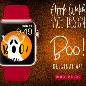Apple Watch Wallpaper Boo Ghost for your Halloween Watch Face