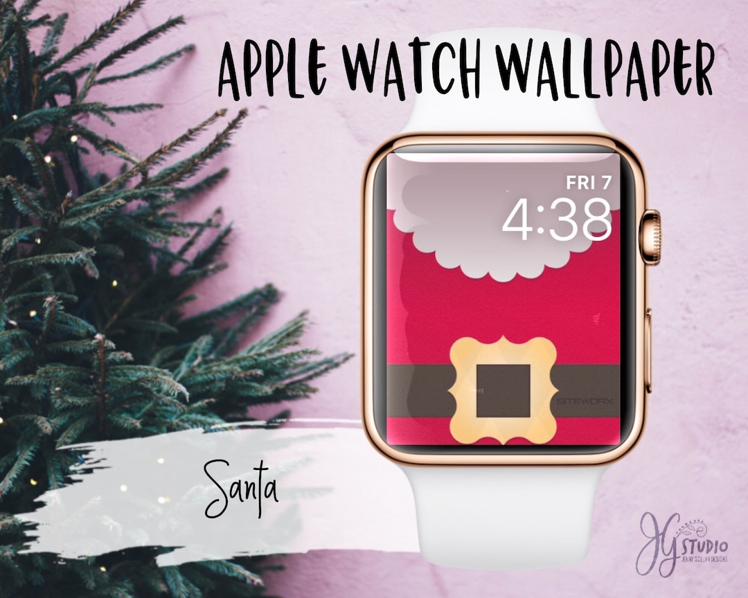 Apple Watch Wallpaper Christmas Santa Original Art Watch Face