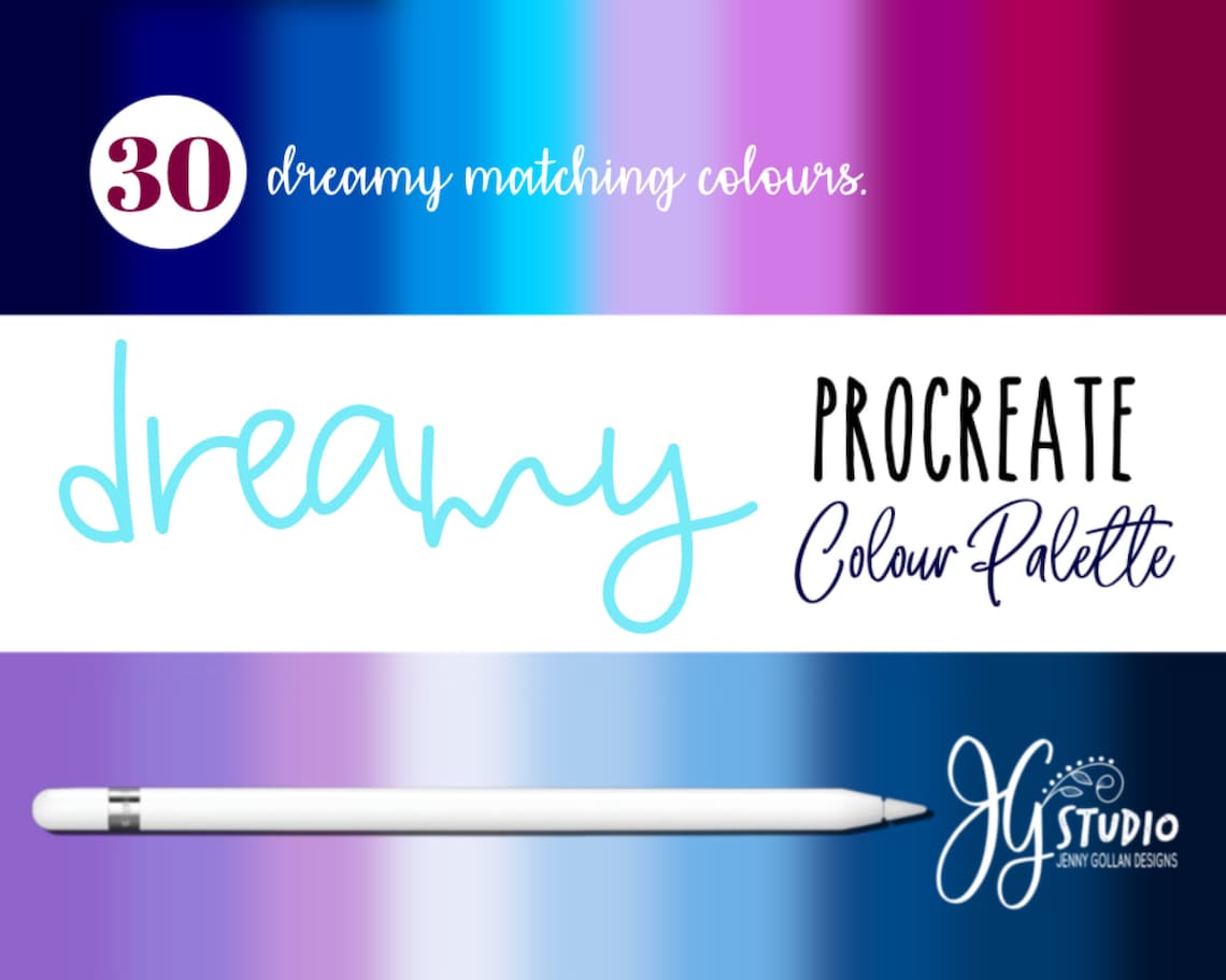 Procreate Colour Palette Gold Dreamy Colour Gradients for the image 0
