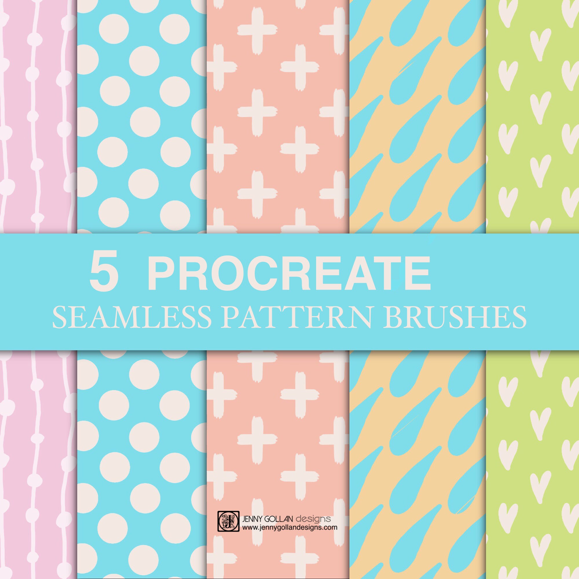 Procreate Brushes Seamless Pattern Brush Bundle Variety - Etsy