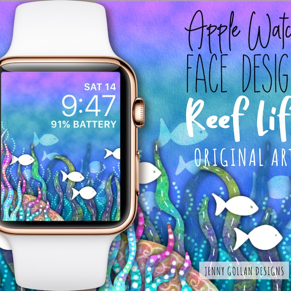 Fond d'écran Apple Watch Cadran de la montre Reef Life