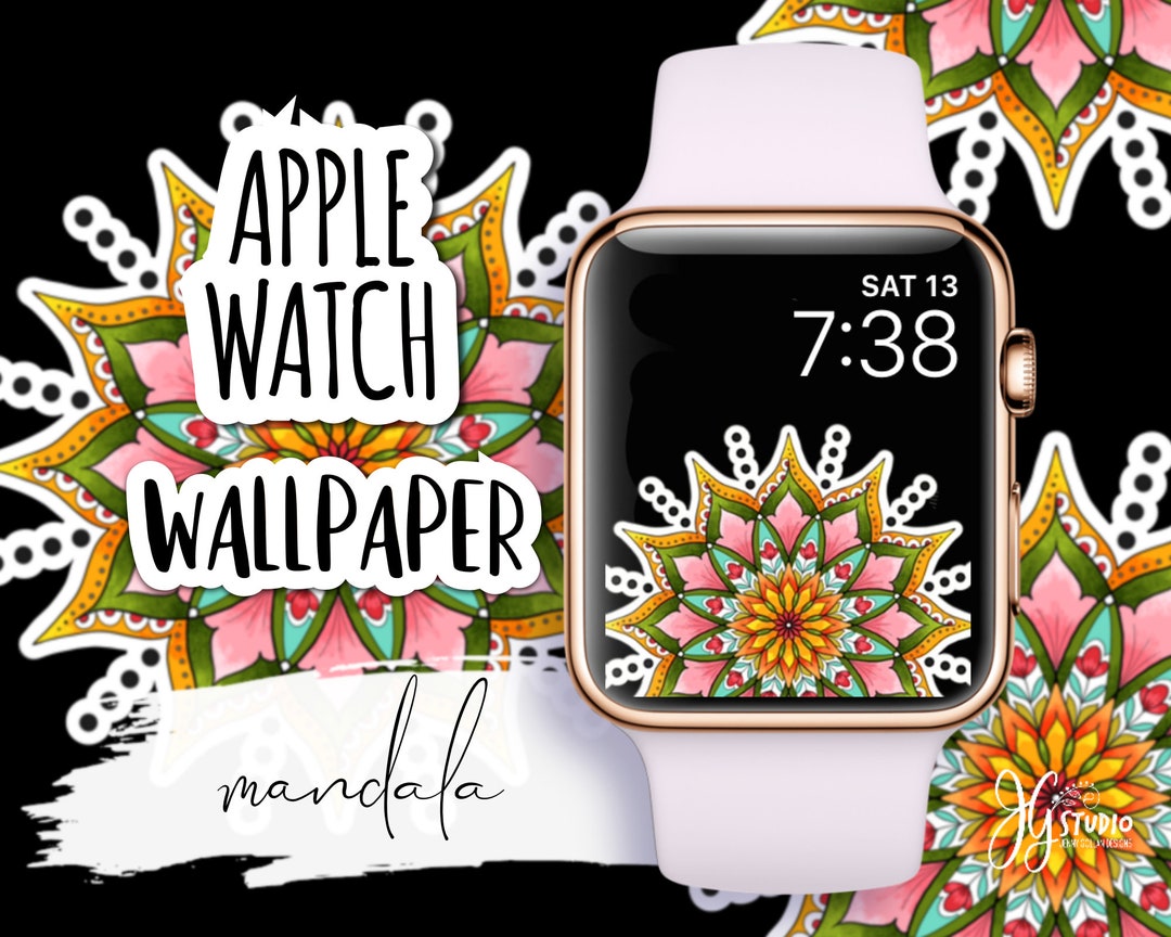 Apple Watch Wallpaper Mandala for Your Apple Watch Face Etsy