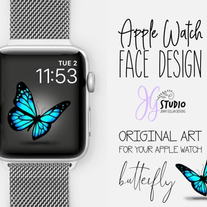Apple Watch Wallpaper Butterfly Orignal Art for your Apple Watch Face