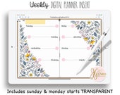 Digital Planner Stickers Weekly Template Original Hand Drawn Art For Your digital Journal DigiBujo