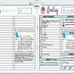 Digital Journal Stickers Daily Planner Bundle DigiBujo image 2