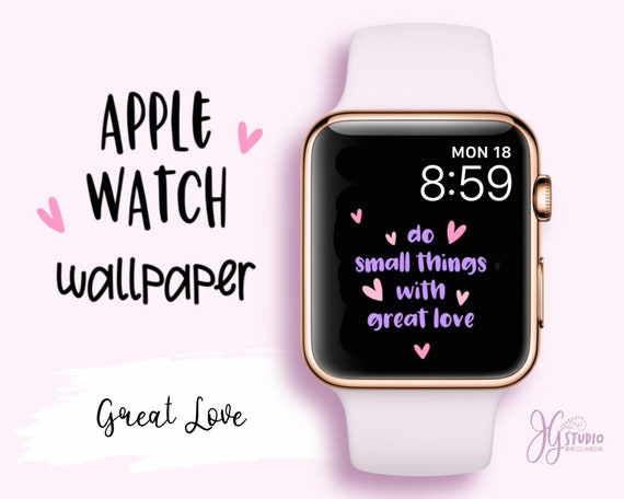 Apple Watch Wallpaper Great Love for Your Apple Watch Face  Etsy