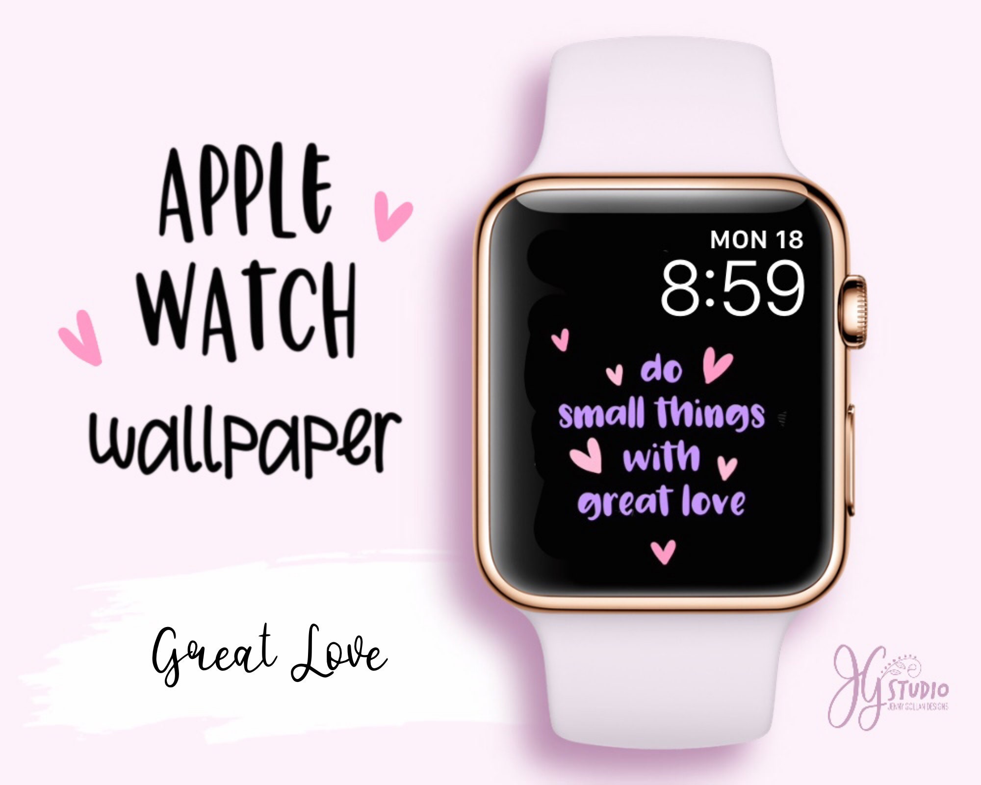 Apple Watch Wallpaper Great Love For Your Apple Watch Face Etsy