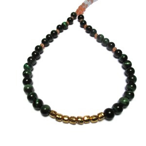 Gemstone necklace / Green necklace / Delicate necklace /