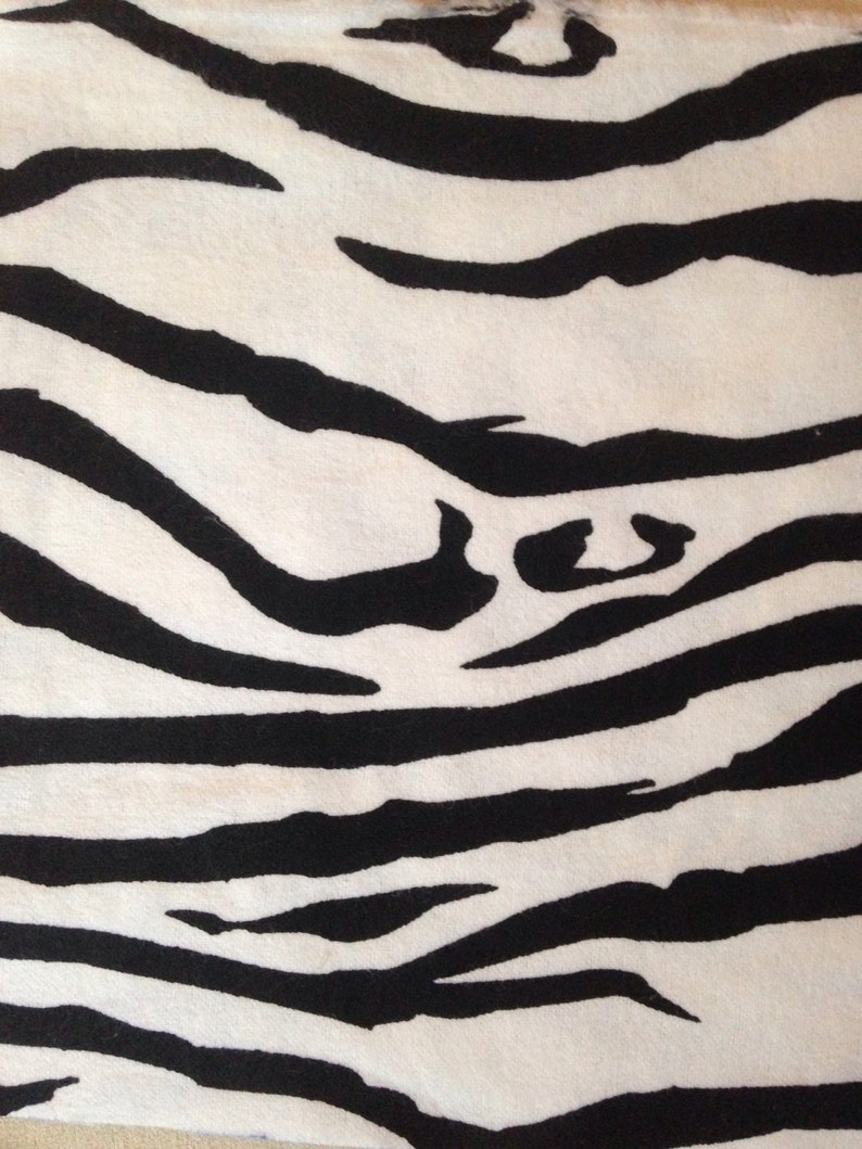 Zebra print flannel crib sheet Etsy