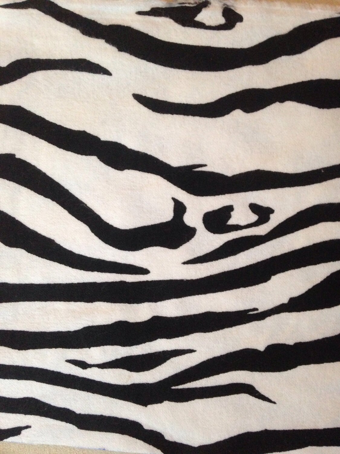 Zebra Print Flannel Crib Sheet Etsy