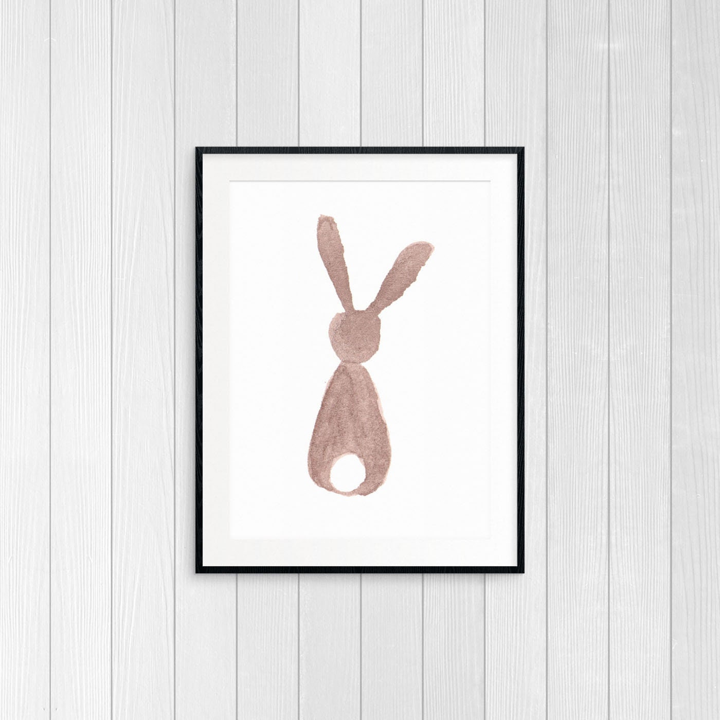 Silhouette Lapin De Dos à Imprimer Lapin marron simple impression téléchargement numérique - Etsy Canada
