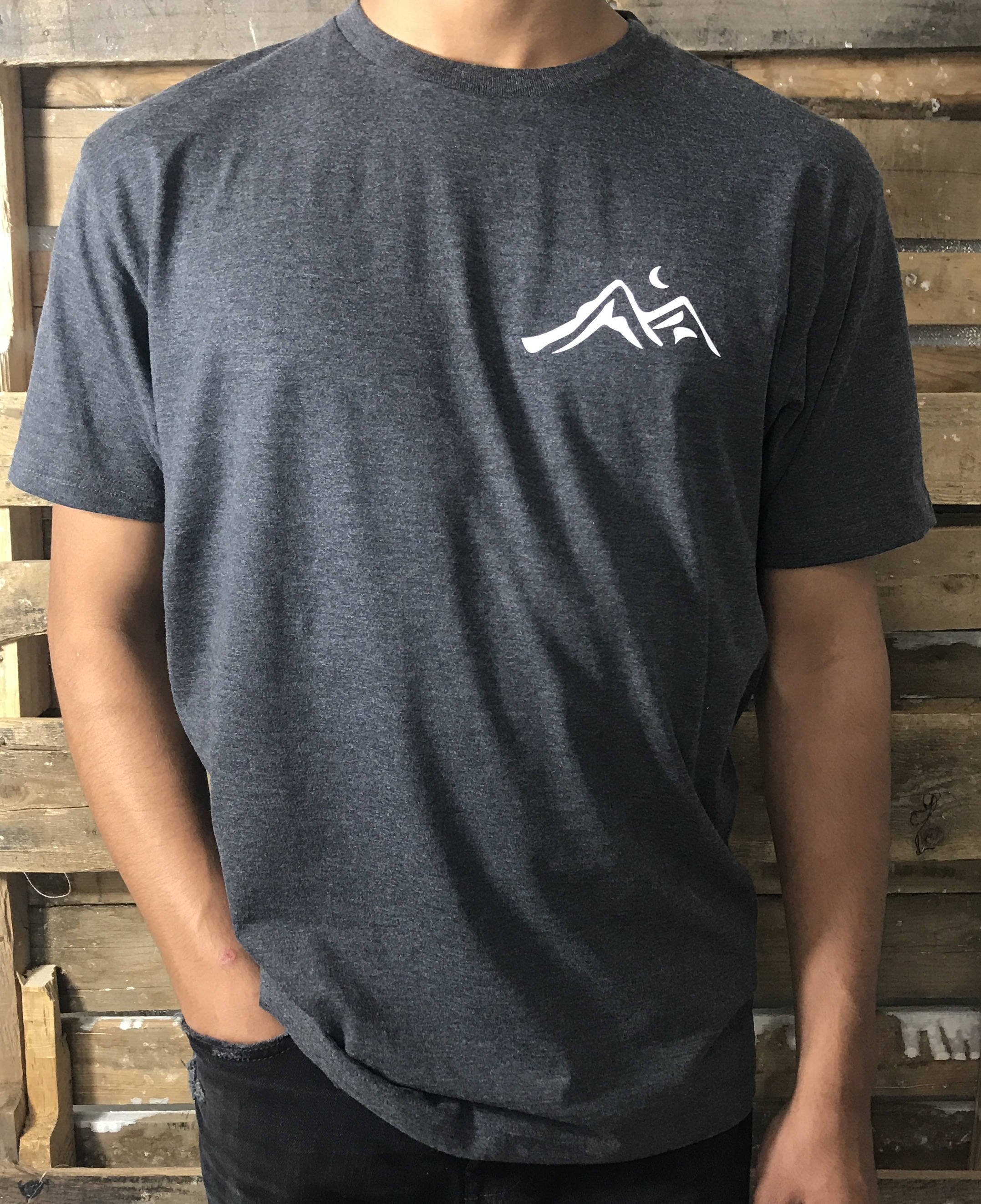 Mountain Outline T Shirt Men's Short Sleeve Crew Neck | Etsy