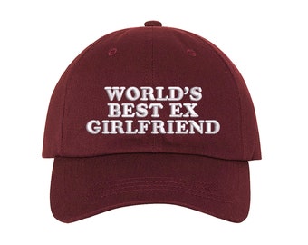 La mejor ex novia del mundo sombrero de béisbol gorra de béisbol de moda ex novia sombrero Y2K sombrero de béisbol para sus sombreros de amor propio para el empoderamiento de las mujeres