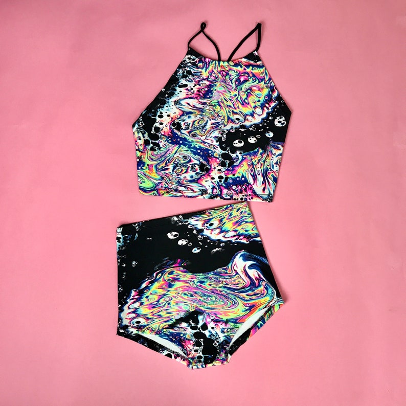 neon halter top