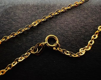 Massive Kette aus 18 Karat 750 % Gelbgold, 50 cm, 2 mm