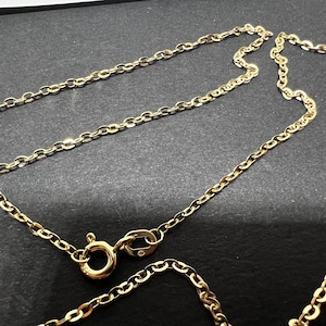 18k 750% massief geelgouden ketting 50 cm 1,70 mm