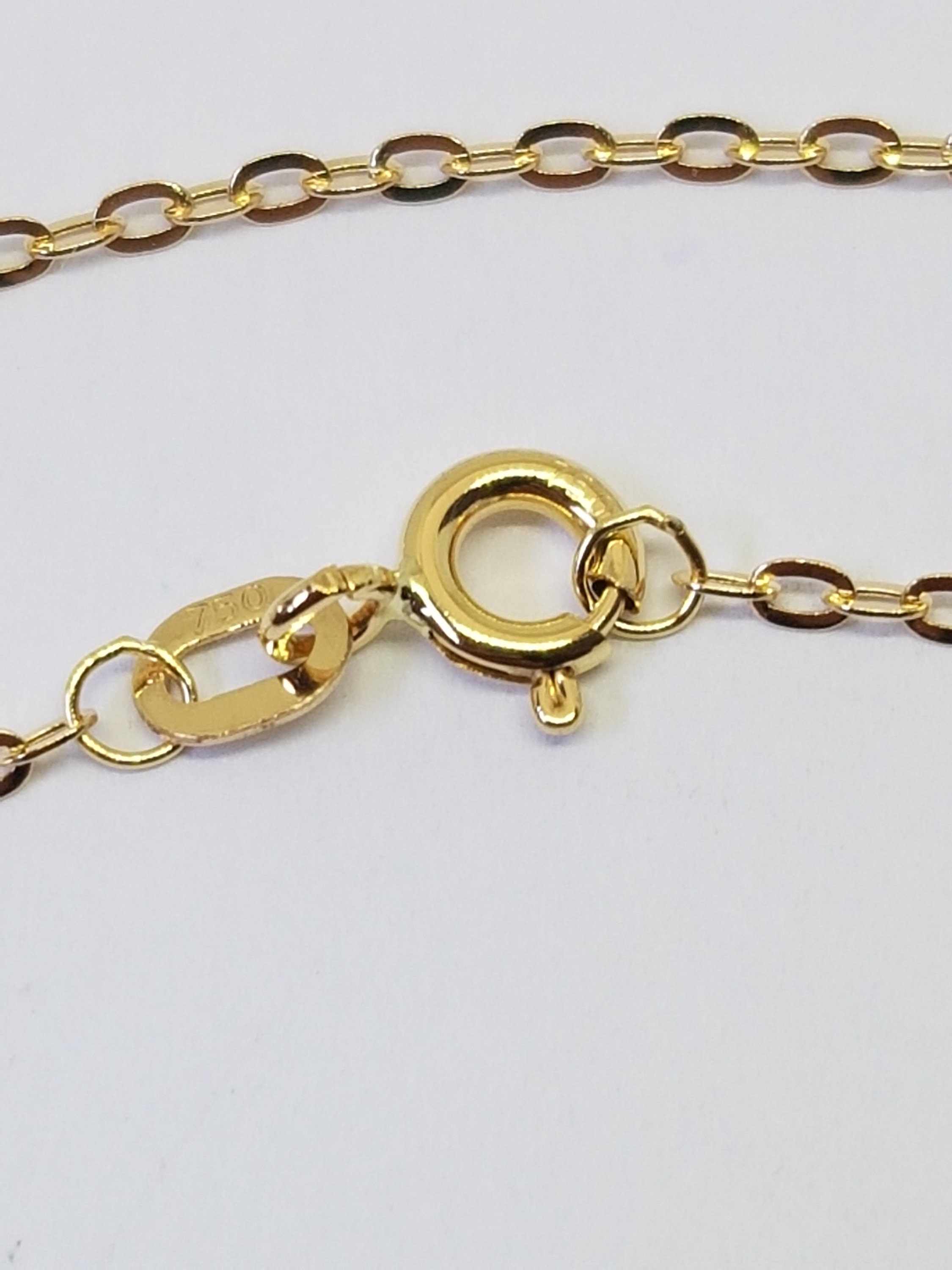 Chain Solid Yellow Gold 18k 750% 60 Cm 1.70 Mm - Etsy Sweden