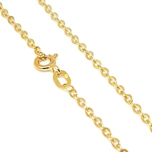 Chaîne or jaune massif 18k 750% 60 cm  1.70 mm