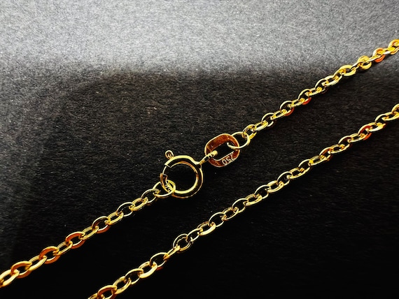 Chaîne or jaune massif 18k 750%  50 cm  1.70 mm