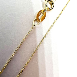 18k 750% massief geelgouden ketting