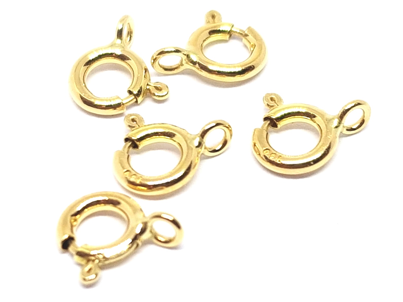 Fermoir En Or Jaune Massif 18 Carats (750/1000) - 5 Mm - Neuf Avec étiquettes - Pour Création De Bijoux
