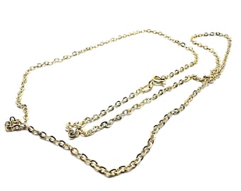 Promotional 18k 750/1000 solid yellow gold chain, 55 cm, 1.70 mm