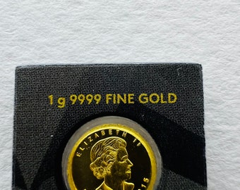 Pièce or pur 24k 999.9 Reine Elizabeth II 2015