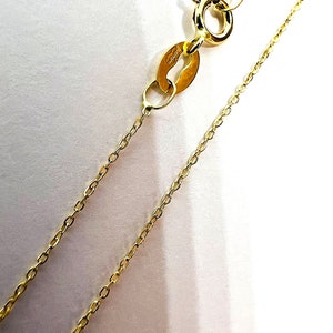 Solid 18k 750% yellow gold chain