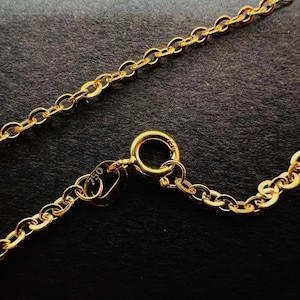 Chaîne or jaune massif 18k 750% 45 cm 1.70 mm