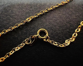 18k 750% solid yellow gold chain 45 cm 1.70 mm