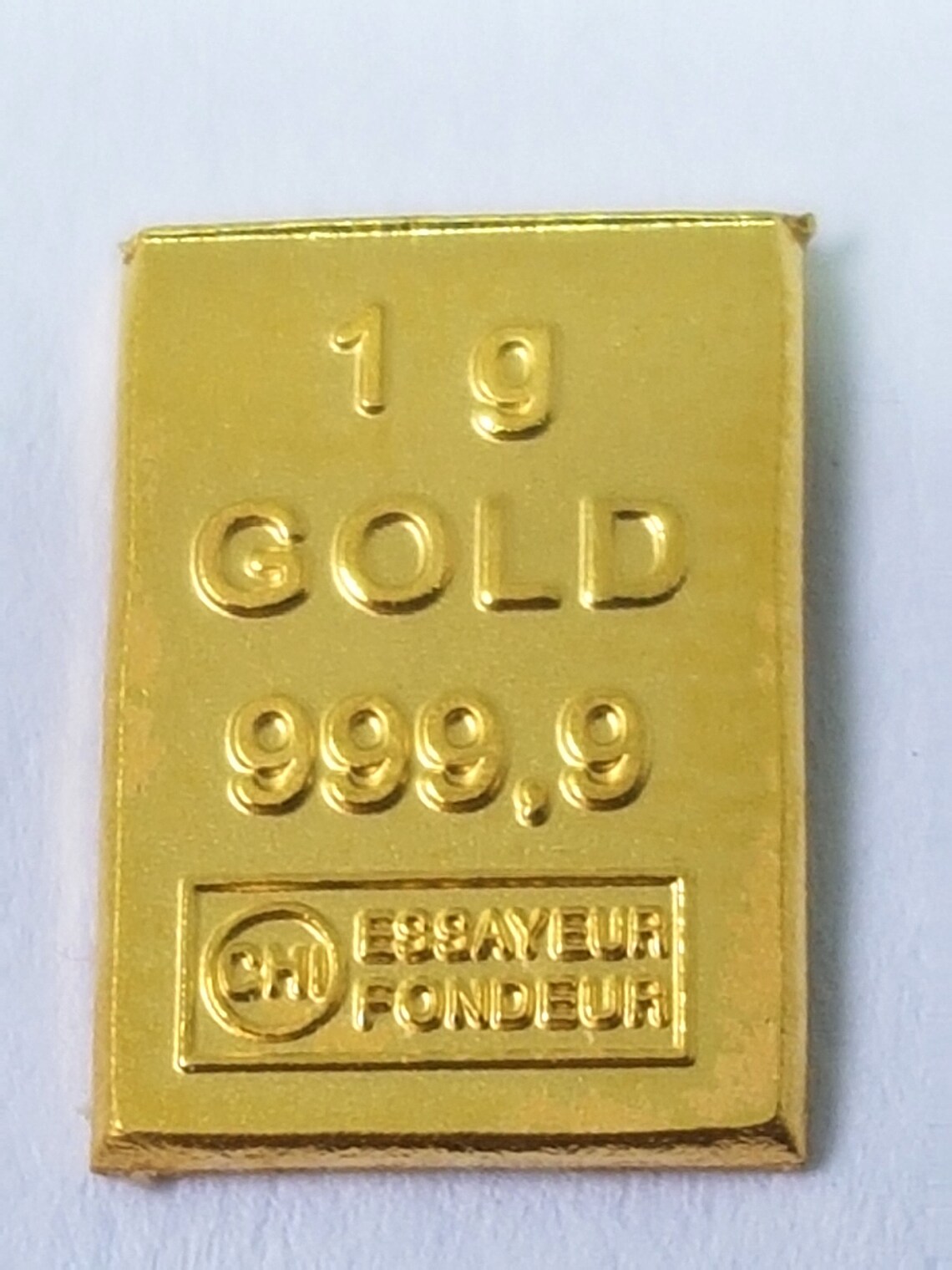 Pure Gold Lingot 1 Gram 24K 999.9 Certified | Etsy