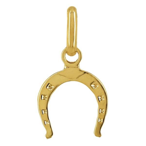 Pendentif porte bonheur Or jaune massif 18k 750%