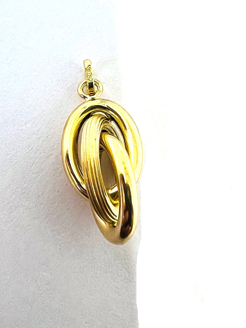 Solid 18k yellow gold pendant 750% Manzocco Jewelry Luxury image 5