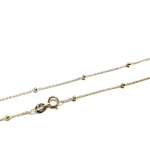 Pearl necklace solid yellow gold 18k 750%