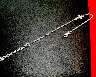 Bracelet Croix massive argent 925