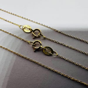 Chaîne or jaune massif  18k 750%