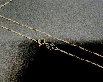 18k solid yellow gold curb chain (750%)