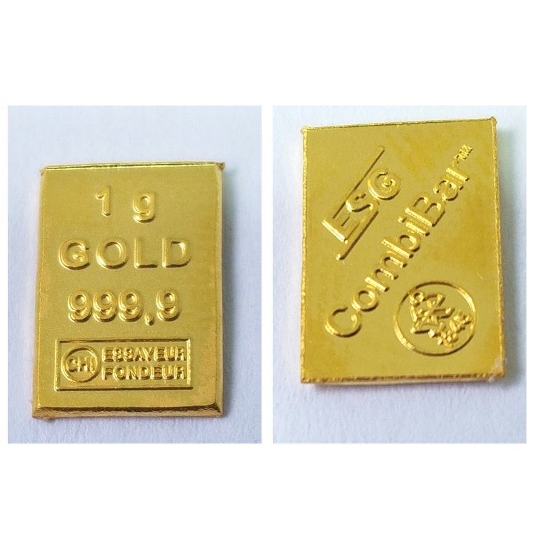 Pure Gold Lingot 1 Gram 24K 999.9 Certified | Etsy