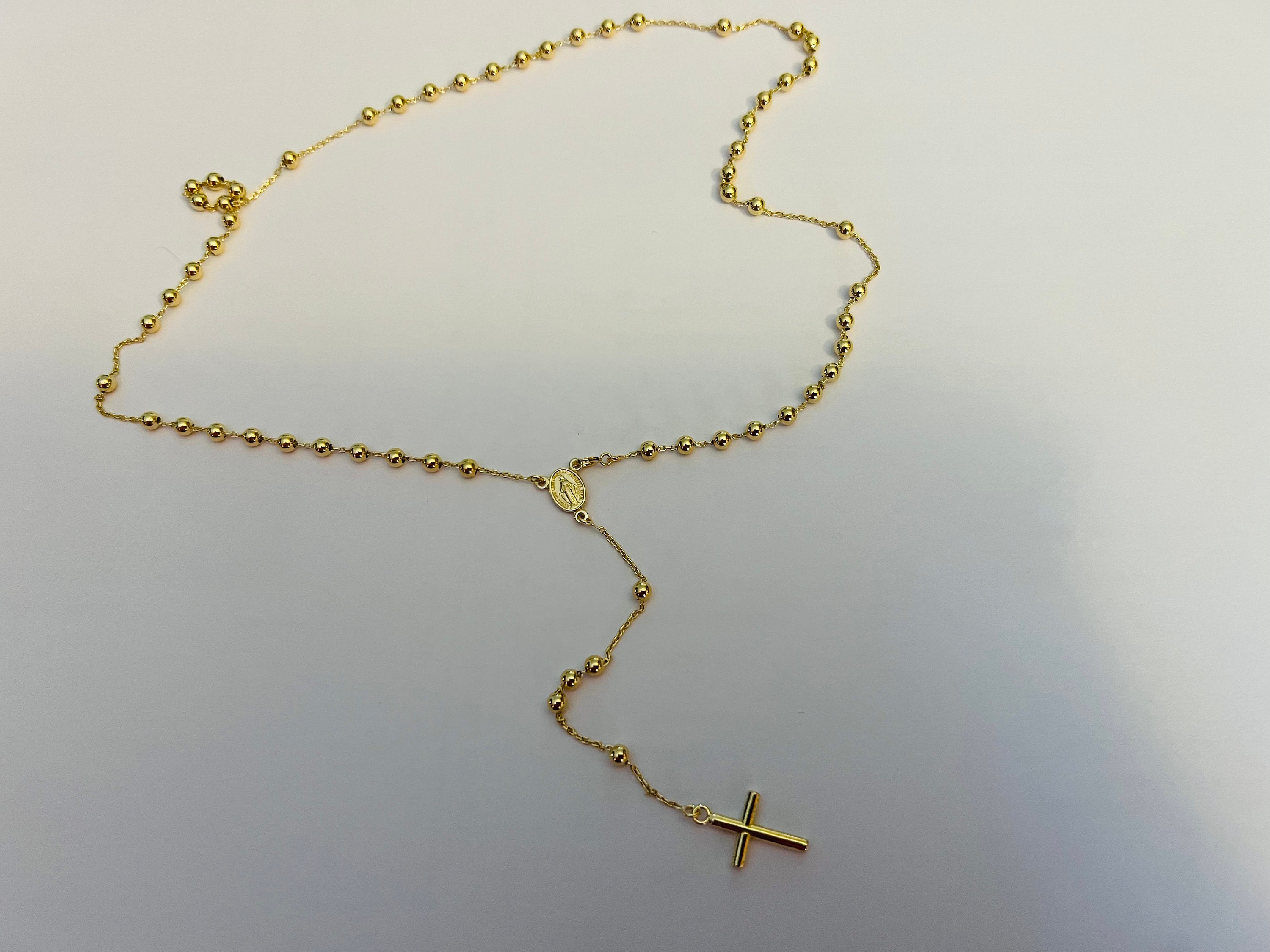 Miraculous Medal Gold Rosary - Ghirelli Rosaries