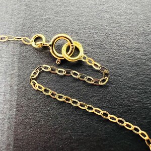 42 cm chain 1.3 mm 18k solid yellow gold 750%