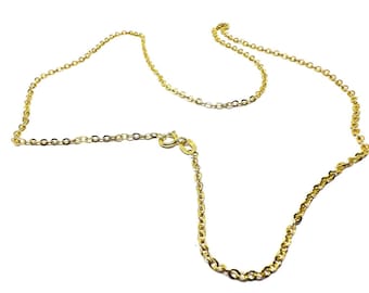 Solid 18k 750% yellow gold chain