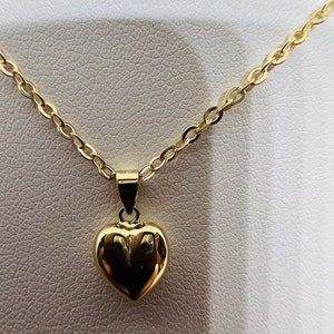 Heart Pendant Solid Yellow Gold 18k 750%