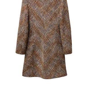 SPORTMAX MAX MARA Tweed Wool Lana Knitted Women Long Coat Made In Italy Size 36 image 8