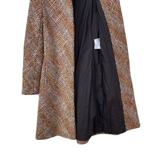 SPORTMAX MAX MARA Tweed Wool Lana Knitted Women Long Coat Made In Italy Size 36 image 14