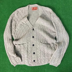 VINTAGE MR.JUNKO Konshino Junko Shimada Japan Cardigan Knitwear Coogi Kurt Cobain Style Sweater Jumper Rocker Grungy