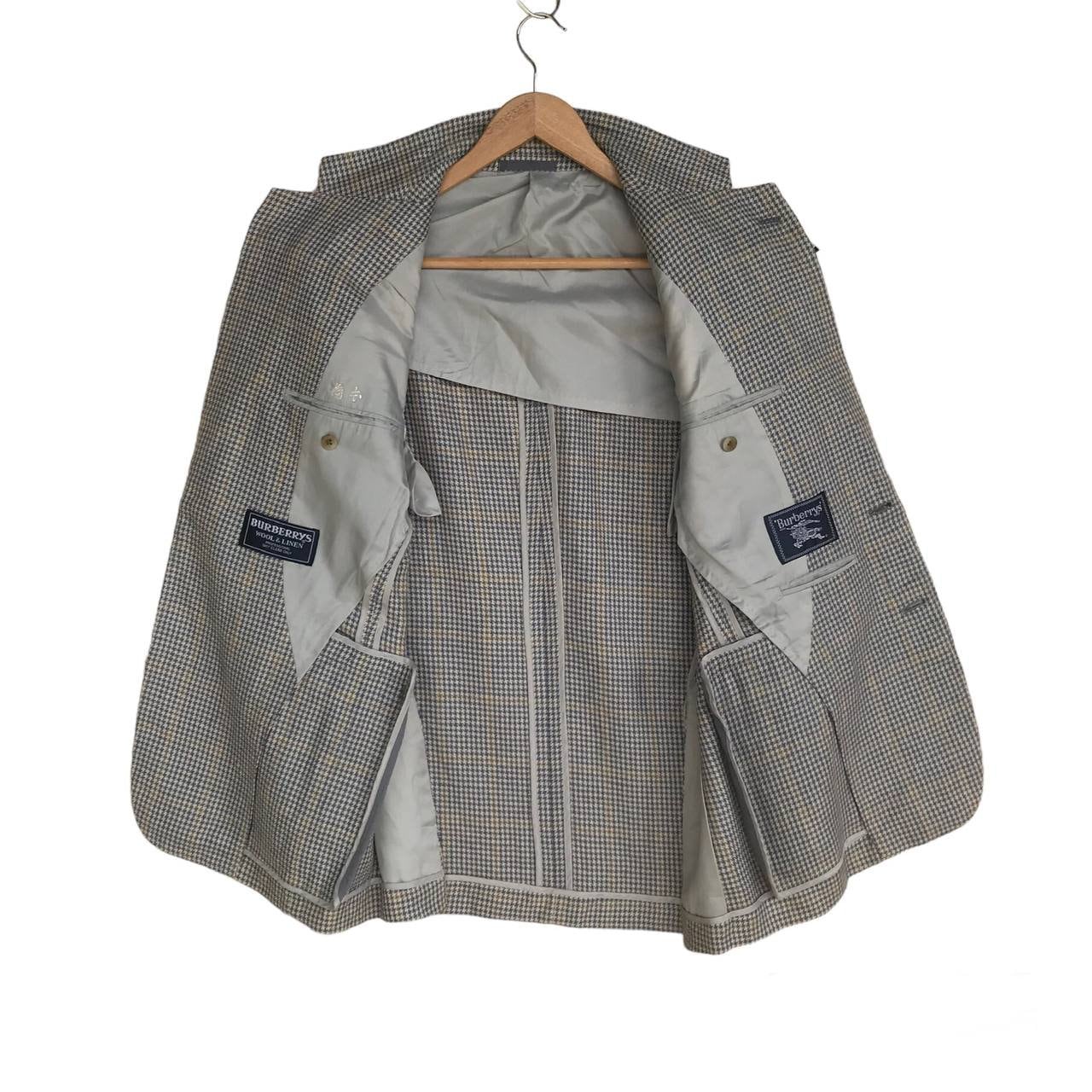 ⭐️希少⭐️ Burberry's ウールジャケット　ヴィンテージ　vintage BURBERRY ロゴエンブレム刺繍ジャケット ネイビー｜VINTAGE QOO