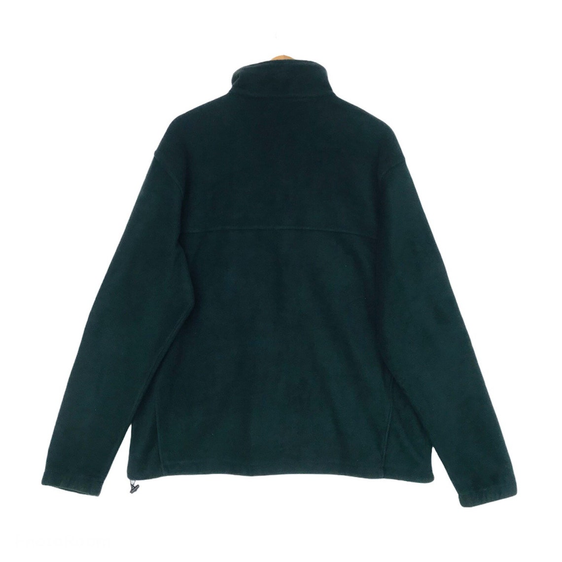 Columbia dark green fleece zip up embroidered logo | Etsy