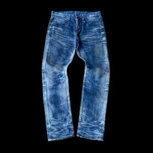 VINTAGE JAPANESE ARchive SWAGGER Ura-HaraJUKU Faded Heavy Whiskering Honeycomb Ghost Clawmark Visvim Kapital Style/Japan Denim/Vintage Jean